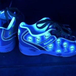 Etonic Glo-Alien Perfect Slide Bowling Shoes Sz 6